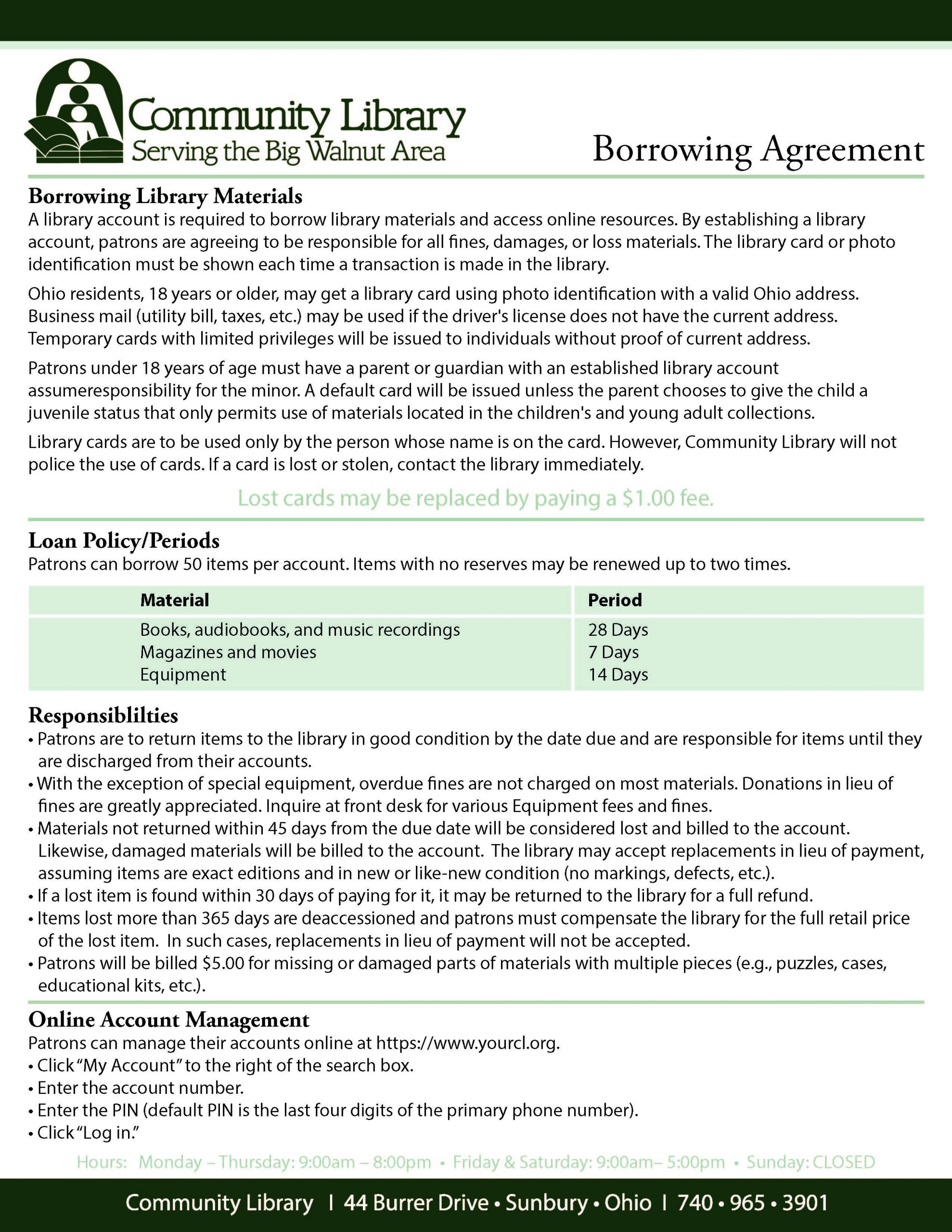 Policies – Community Library