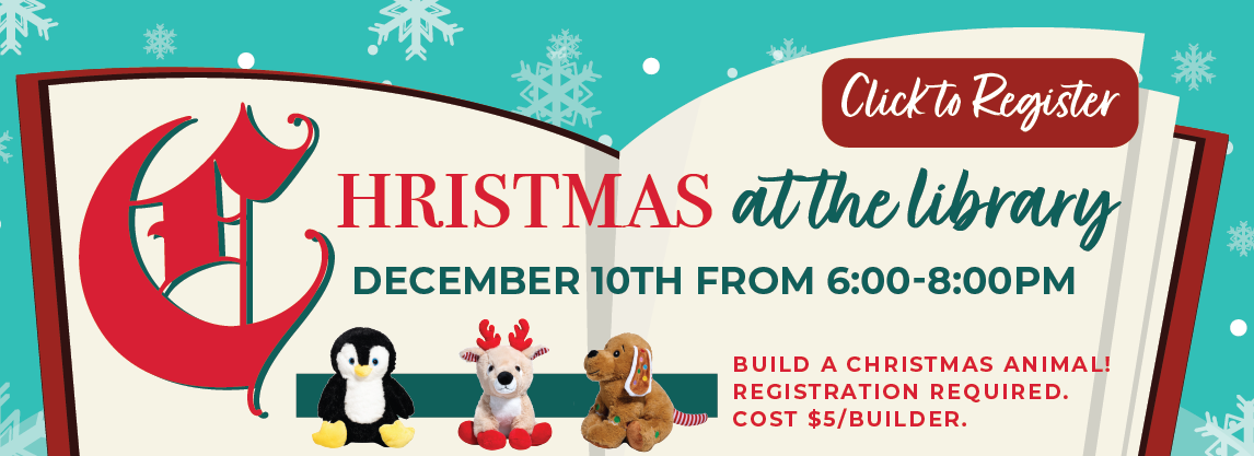Click to register for Christmas at the Library.