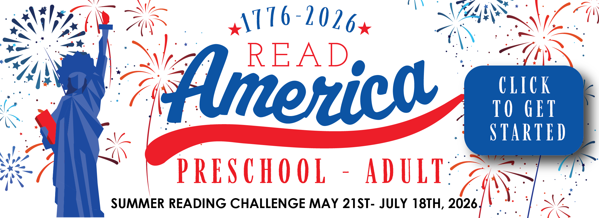Click to get started with Community Library Summer Reading Challenge
